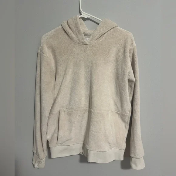 Athleta Girl Feelin’ Great Hoodie Girl’s XXL/16 cream. long sleeve thumb holes - Picture 4 of 9